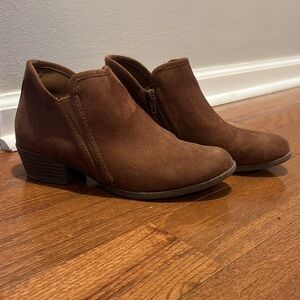 SO Brown Suede Booties